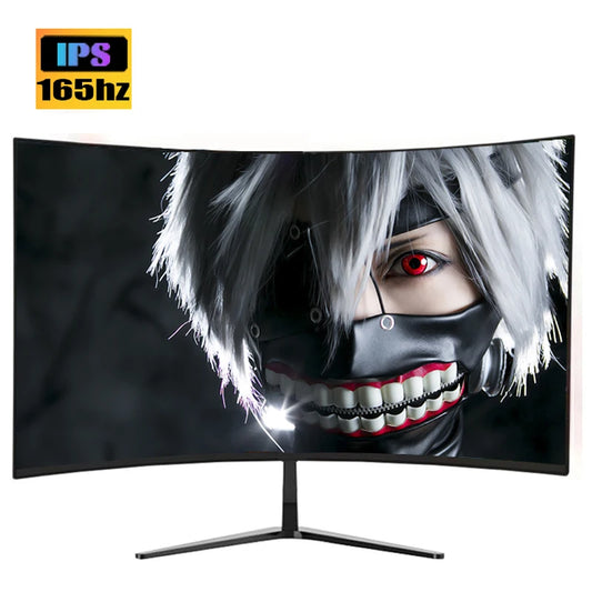 27 Inch VA 165Hz Monitors Gamer 1MS 2K QHD 144Hz Gaming Monitors PC LCD Curved Screen Monitor for Desktop Displays HDMI DP